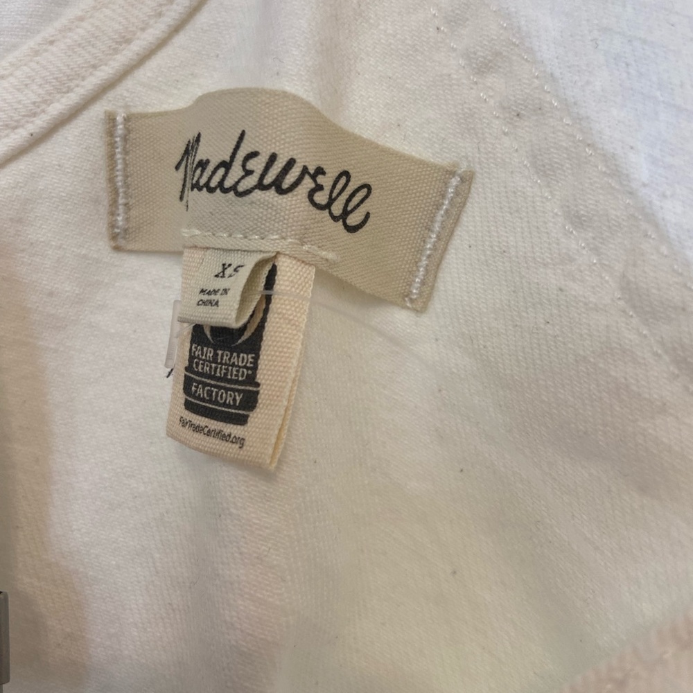 Madewell denim oversized shortalls NWT - Picture 4 of 5